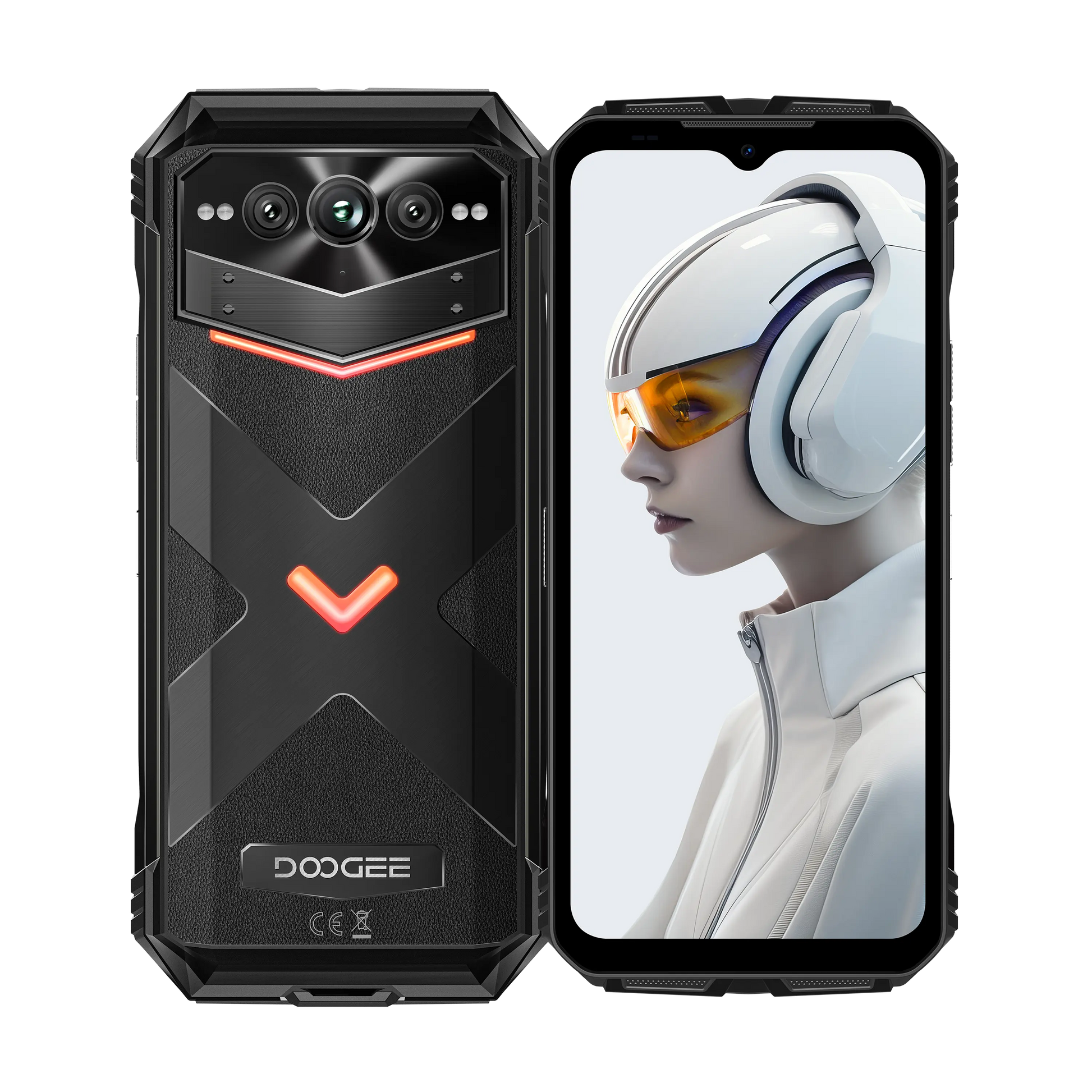 DOOGEE V Max Plus 512GB Large Memory 22000mAh Large Battery Android 14 Rugged Phone DOOGEE